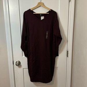 Uniqlo Wine color sweater dress